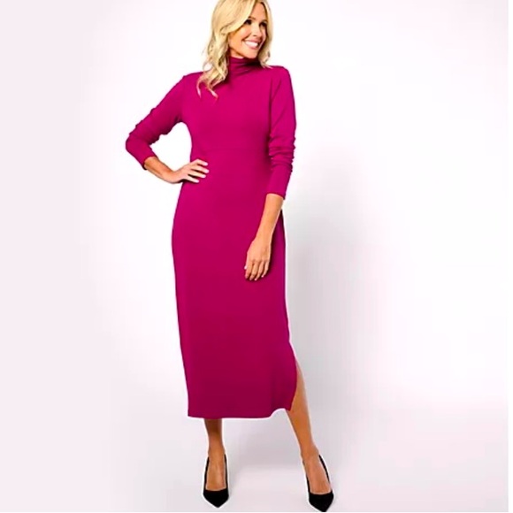 Dresses & Skirts - Women with Control Petite Finespun Jersey Tummy Control Midi Dress